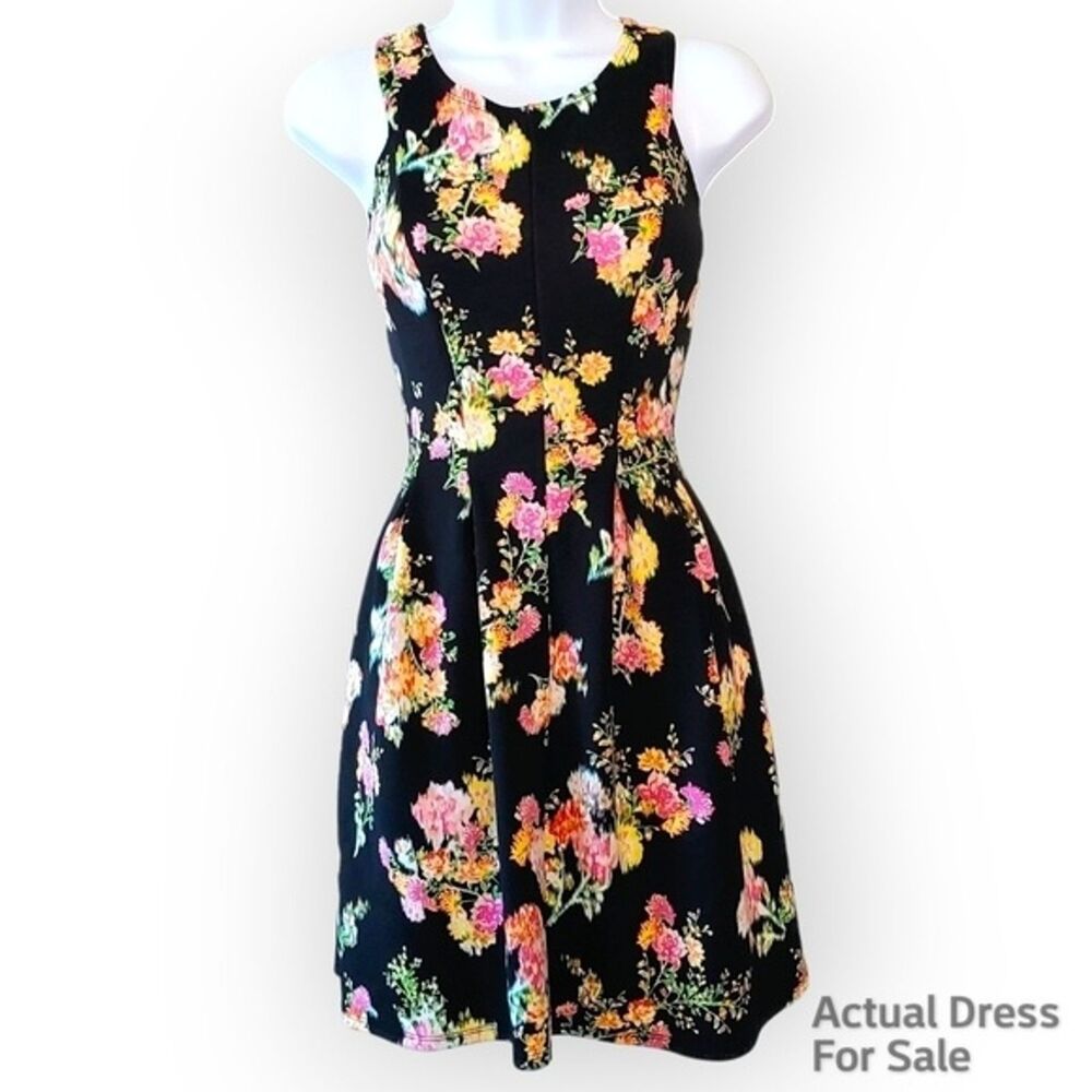 Candies Vintage Dress Floral Mini Fit & Flare Sleeveless